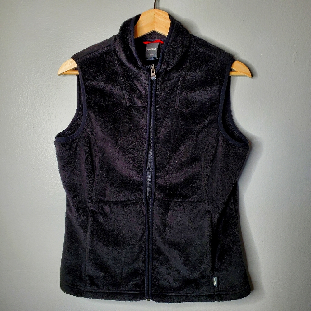 The North Face Furry Fleece Vest Size Medium Black